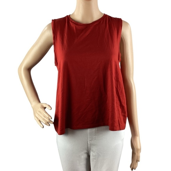 Eileen Fisher Tencel Blend Tank Top Size XS Red - Picture 1 of 7